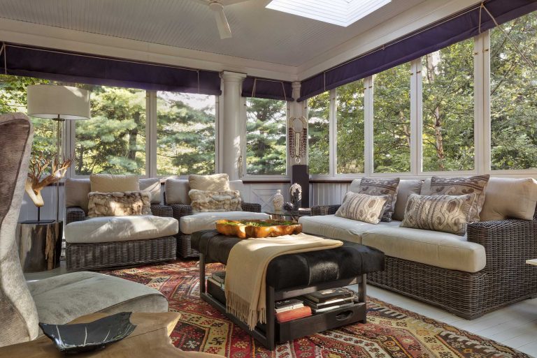 transitional sun room renovation